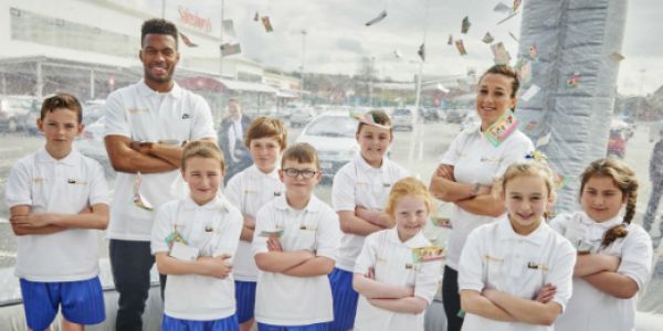 England Footballers Participate In Sainsbury's Active Kids Event