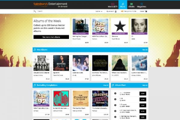 Sainsbury’s Relaunches Entertainment on Demand Music Site