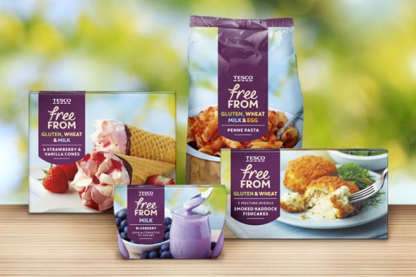 Tesco's 'Free From' Range Gets Fresh Look From Coley Porter Bell