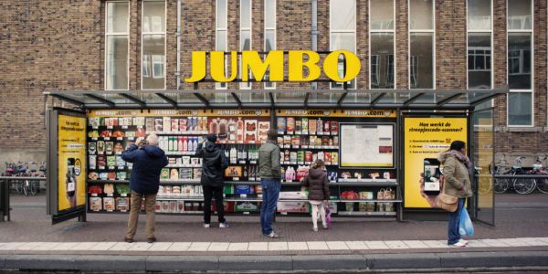Jumbo Invents Pop-Up Bus-Stop Shop