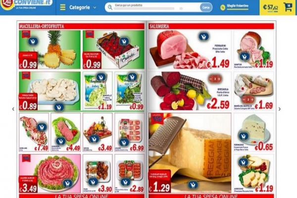 Italian Grocery Retailer Launches First Interactive Flyer