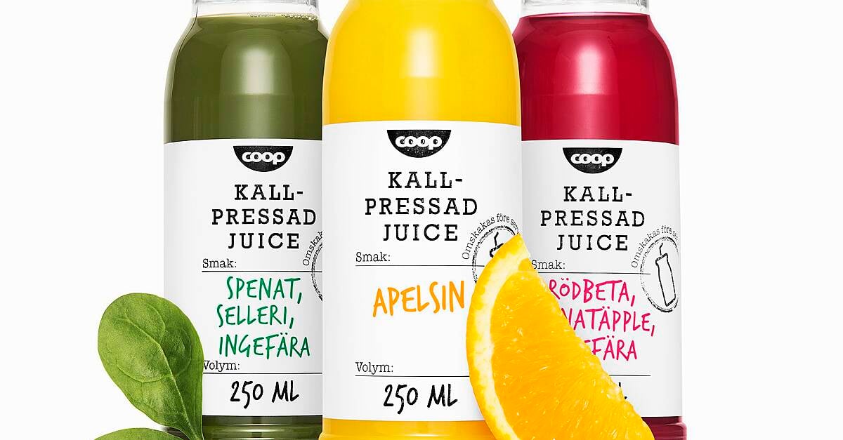 Coop Sweden Launches Cold-Pressed Raw-Juice Range | ESM Magazine