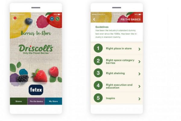 Driscoll’s Mobile Application Supports Supermarket Staff