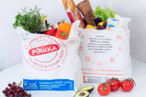 Kesko Shoppers' Salvaged Plastic Packaging Turned Into Shopping Bags