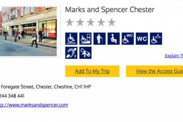 M&S Offers 'DisabledGo' Store Access Guides
