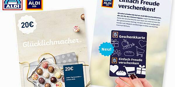 Aldi Nord, Aldi Süd Introduce Gift Cards In German Stores