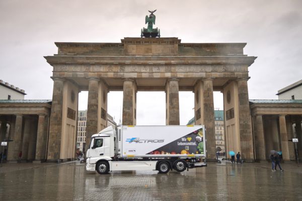 Edeka Testing Electric Mercedes-Benz Trucks In Berlin