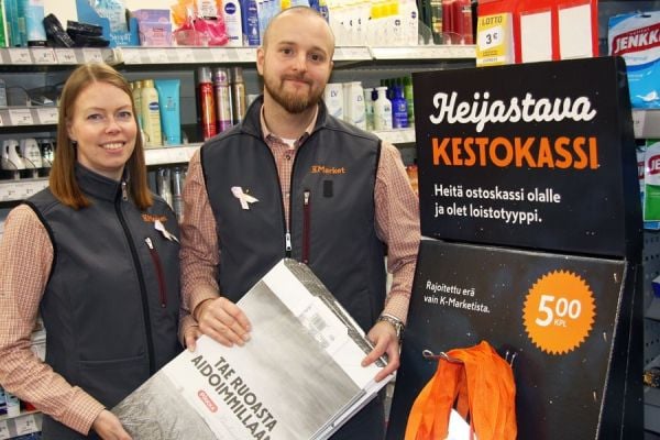 Finland’s K-Market Kalevantori In Kevara Eliminates Plastic Bags