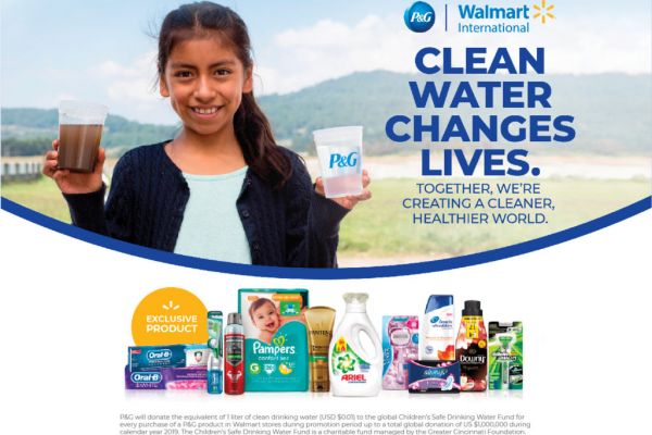 Walmart, P&G Collaborate For Clean Drinking Water Campaign