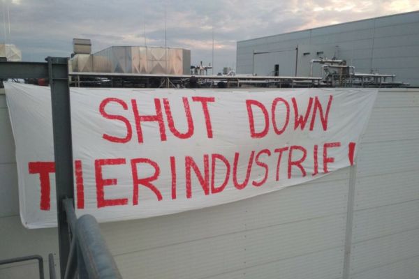 German Animal-Rights Protesters Target Meat Plant Linked To Coronavirus Cluster