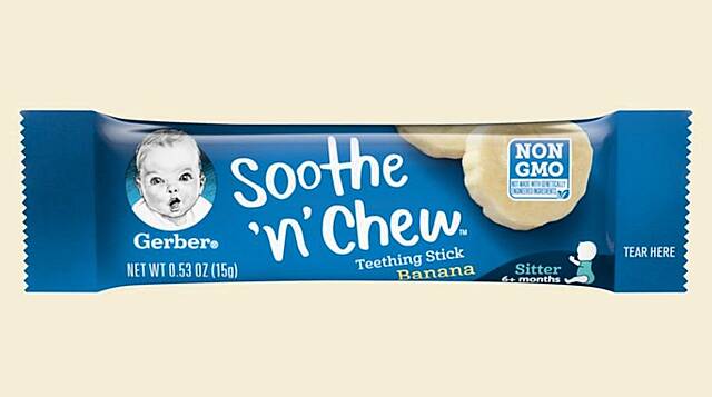 Nestlé's Gerber Launches Grain-Based Edible Teether