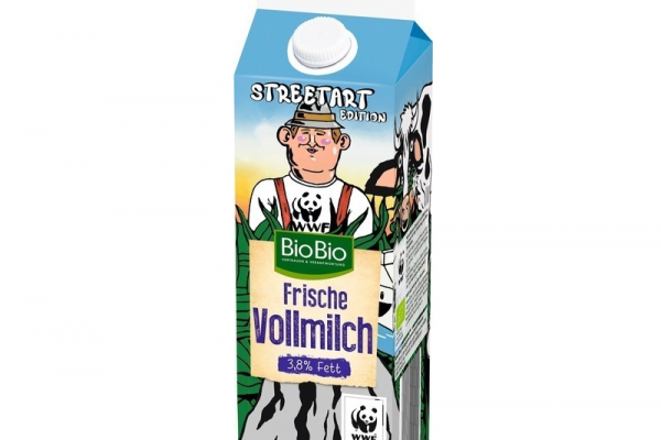 Street Art Adorns BioBio Milk Cartons In Netto Marken-Discount