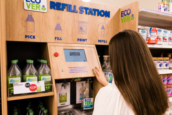 Sainsbury’s Trials Refill Station For Dishwashing And Laundry Detergents