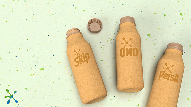 Unilever Unveils Paper-Based Laundry Detergent Bottle