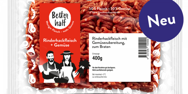 REWE Introduces 'Better Half' Meat Products With 50% Vegetables
