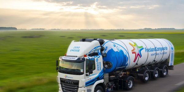 FrieslandCampina Rolls Out Hydrogen-Powered Milk Truck