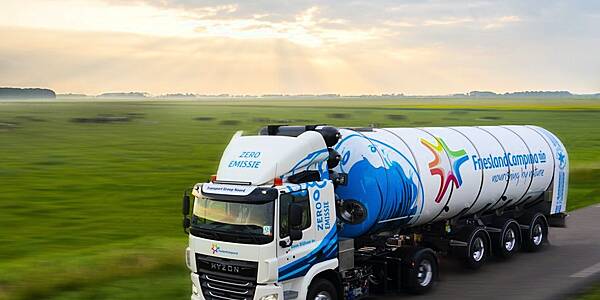 FrieslandCampina Rolls Out Hydrogen-Powered Milk Truck