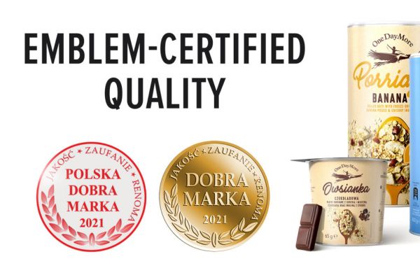 OneDayMore Awarded 'Polska Dobra Marka' Emblem