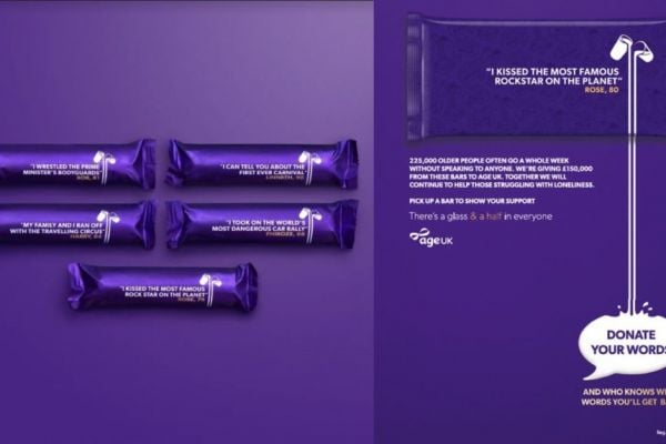 Cadbury And Age UK Collaborate To Share Stories On Dairy Milk Bars