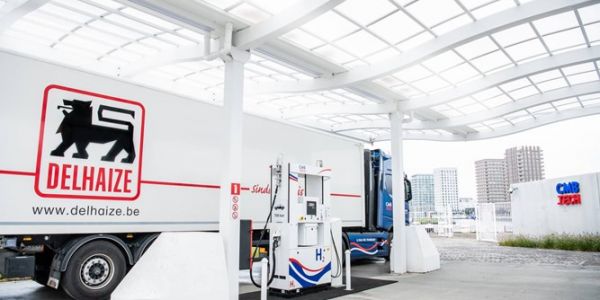 Delhaize Belgium Rolls Out Dual-Fuel Hydrogen Truck