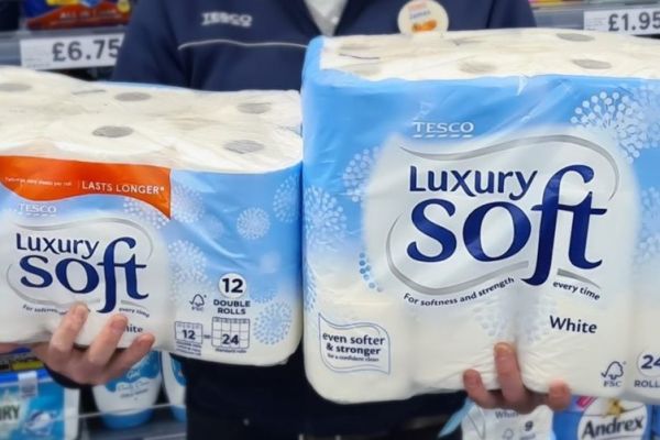 Tesco Cuts Plastic Use By Reducing Own-Brand Toilet Roll Packaging