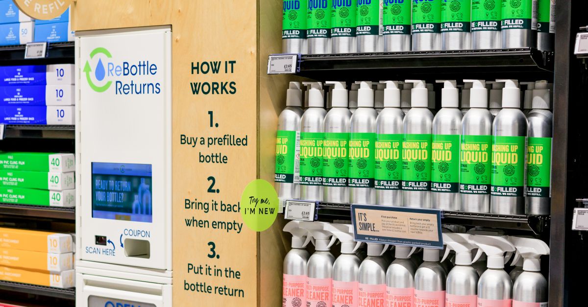 M&S Launches Refillable Cleaning And Laundry Product Trial