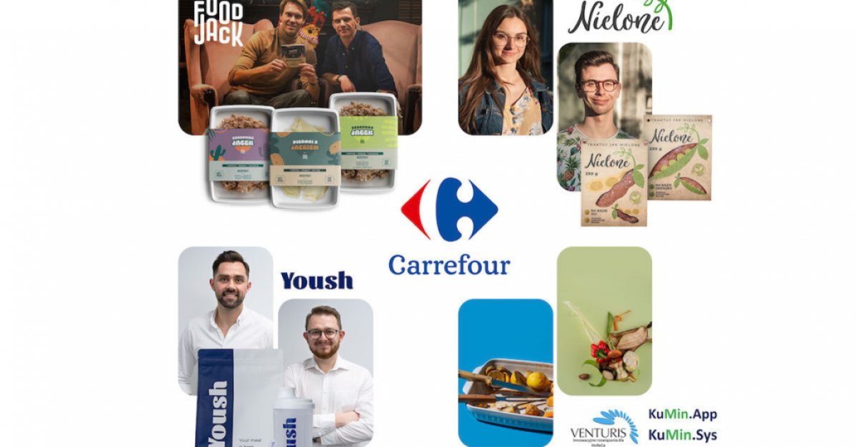 Carrefour inwestuje w cztery polskie startupy z branży foodtech