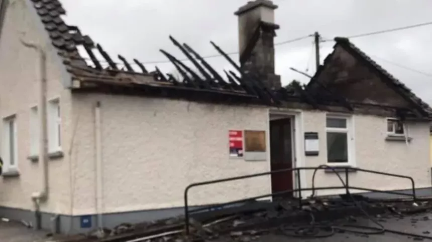 Uncertainty over future of former HSE health centre in Ballygar which burned down in 2021