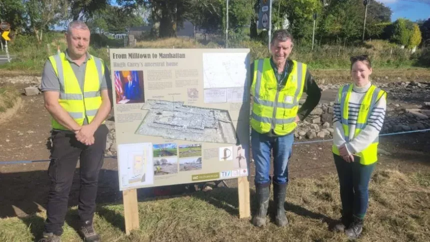 Open day in Milltown highlights historic treasures revealed during excavation works on N17