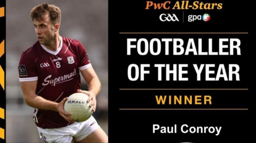 Paul Conroy crowned Footballer of the Year for 2024