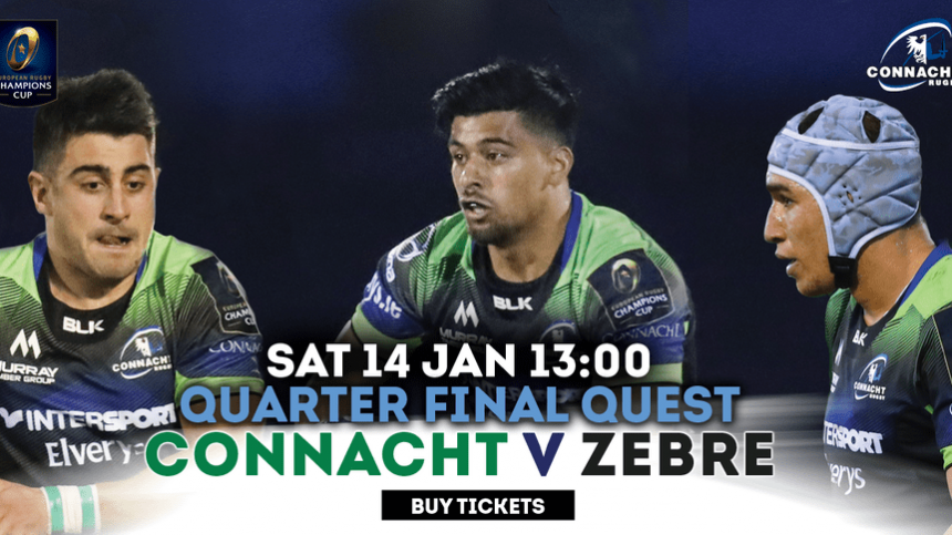 Connacht v Zebre now 90% Sold Out