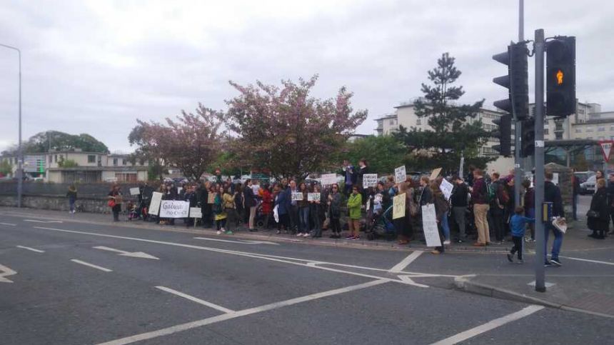 Large turnout for UHG protest over national maternity hospital plans