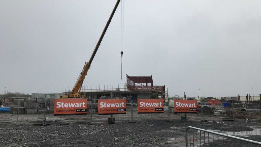 Sod turning underway for new Gaelscoil Mhic Amhlaigh building in Knocknacarra