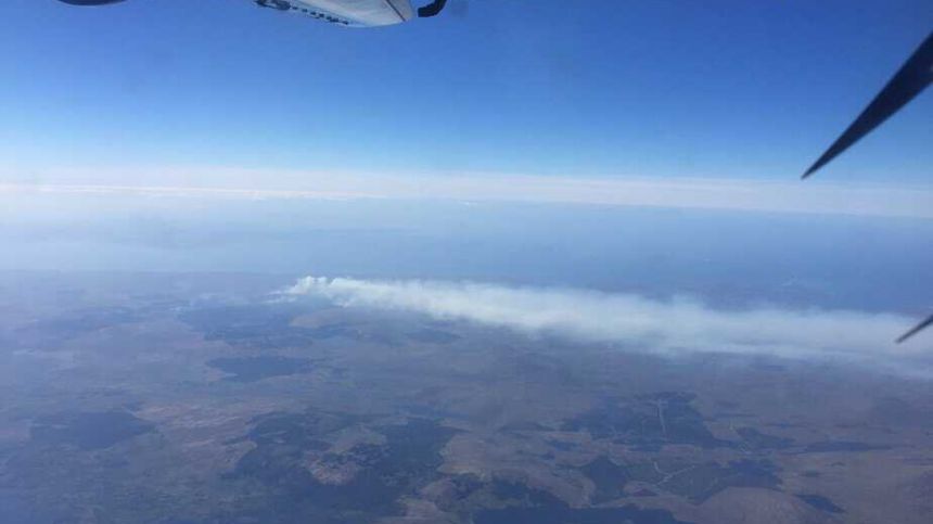 Air Corps drops 158 thousand litres of water on Connemara wildfire