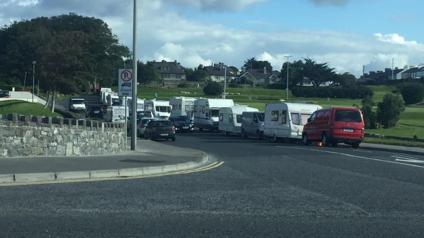 City Council says illegally parked caravans in Salthill will be moved this afternoon