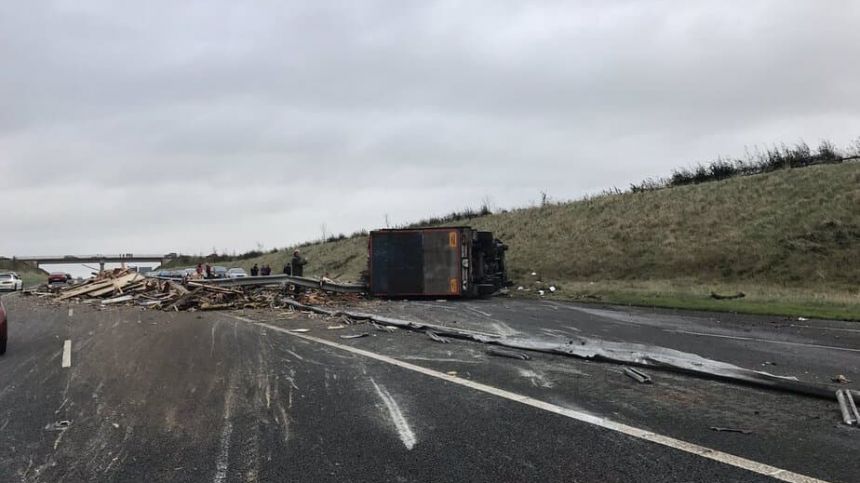 M6 motorway closed in both directions near Ballinasloe