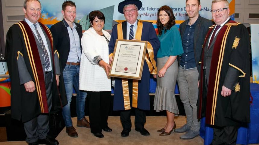 Supermacs boss Pat McDonagh awarded honorary fellowship by GMIT