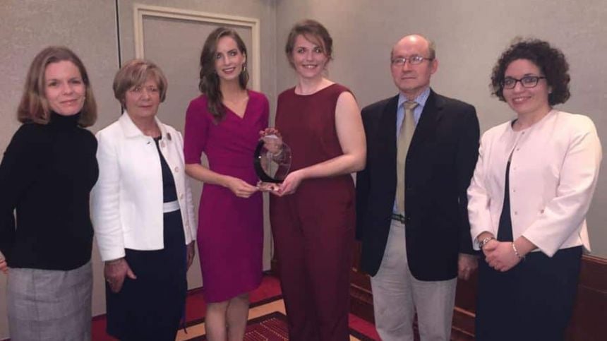 Paul Giblin Rowing Award presented to Georgina Deane