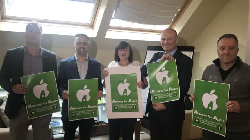 Businessman Declan Ganley attends press conference to support Apple centre in Athenry