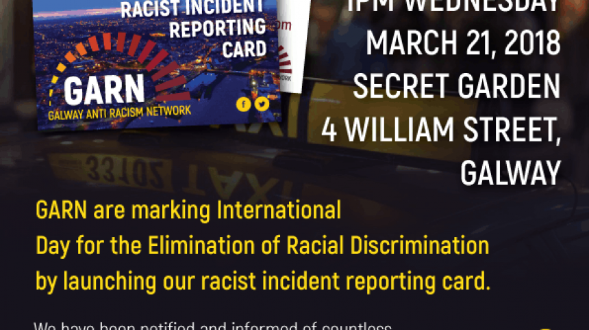 Galway Anti Racism Network launches incident report card