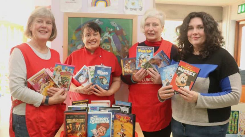 St Vincent de Paul donates DVD collection to UHG paediatric unit