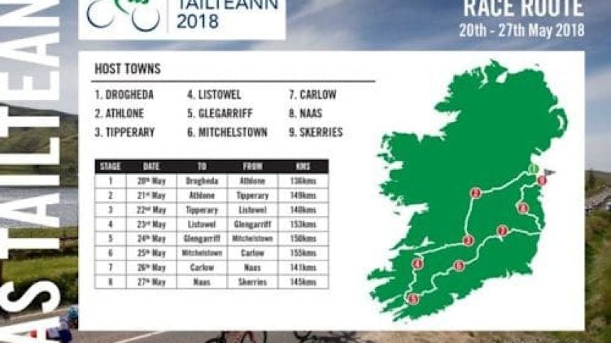 RÁS TAILTEANN UNVEILS TOUGH ROUTE WITH OVER THIRTY CLIMBS PLUS WICKLOW SHOWDOWN