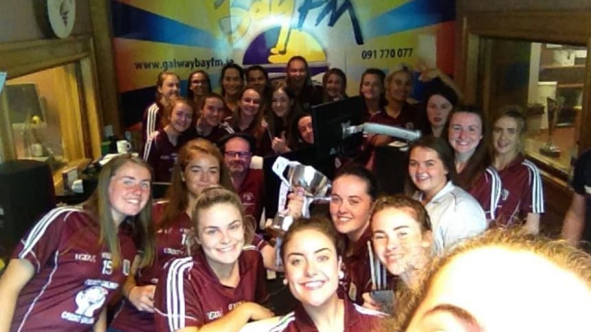 All-Ireland Winning Minor Ladies Visit Galway Bay FM