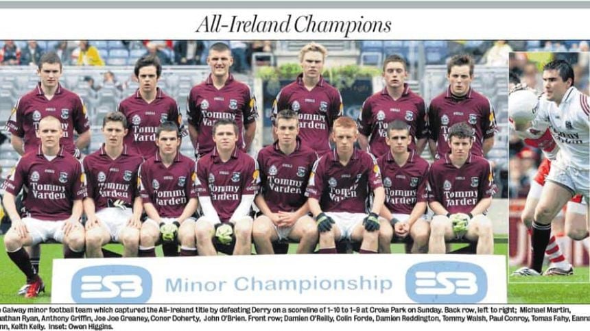 Galway Minor footballers last All Ireland win in 2007