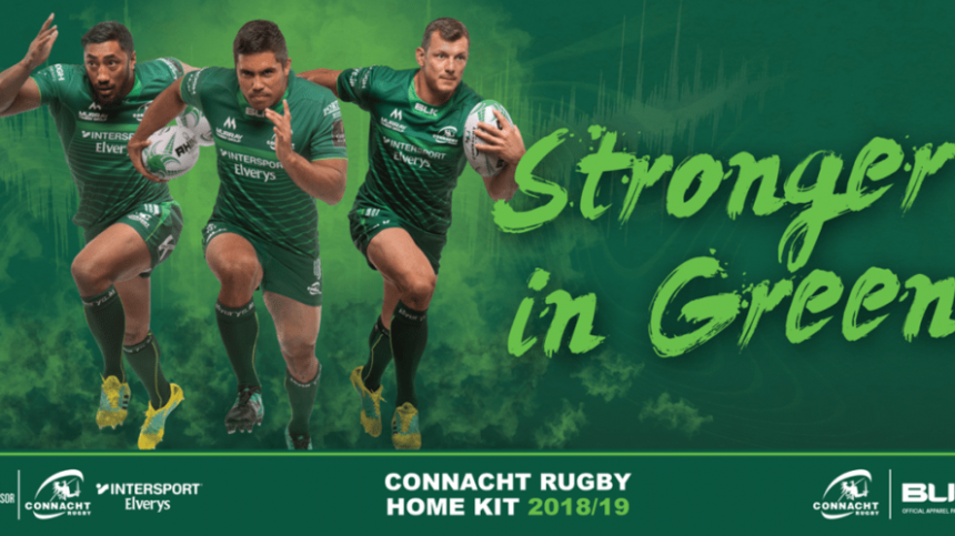 Connacht Rugby and BLK Sport Launch New Home Jersey