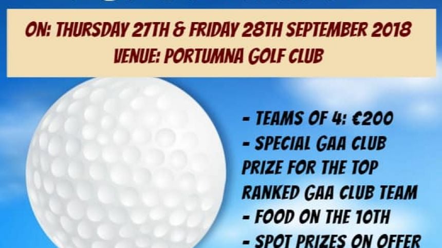 Galway Senior Hurlers Golf Classic Takes Place In Portumna Next Week