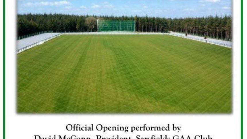 Sarsfields Celebrate Opening Of New Pitch On Sunday