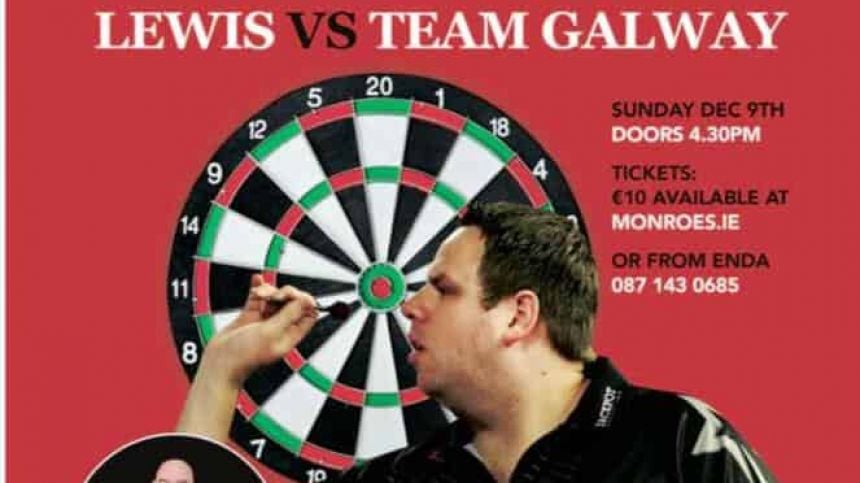 Adrian "Jackpot"Lewis To Visit Galway For Special Darts Exhibition