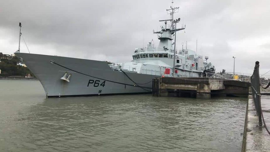 Newest vessel in Irish Navy to visit Galway Docks