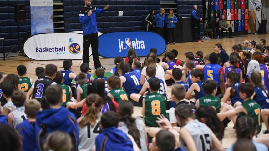 Over 370 pupils take over the National Basketball Arena for first ever Irish Jr NBA festival of basketball